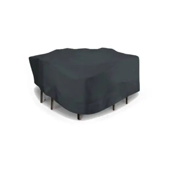 Eevelle 35" Meridian Square Table Fire Pit Cover Charcoal Gray image {9}