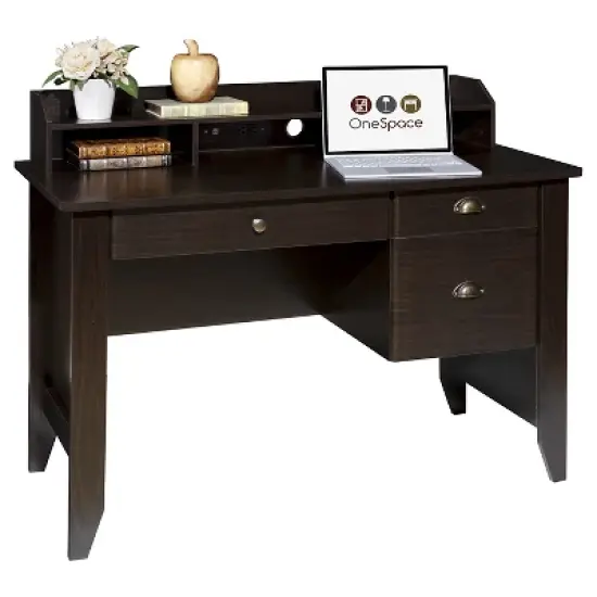 Executive Desk with Hutch USB And Charger Hub - OneSpace image {7}