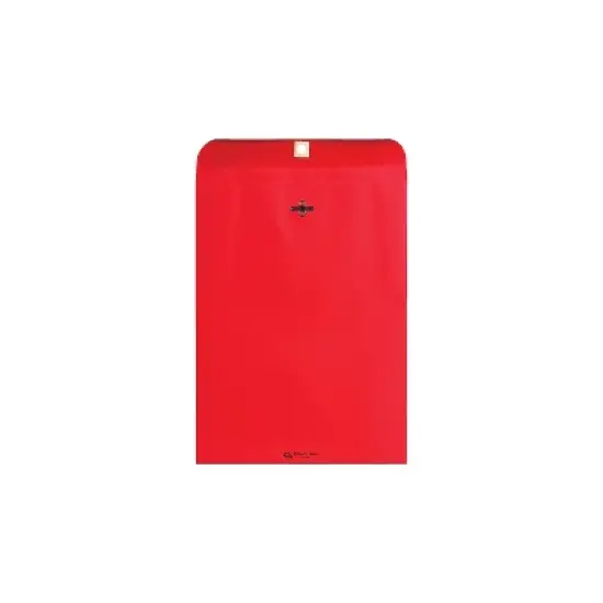 Quality Park Fashion Color Clasp Envelope 9 x 12 28lb Red 10/Pack 38734 image {1}