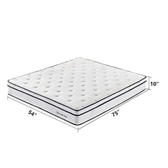 Luck Live 10-inch mattress Full size foam and pocket coil springs, pressure relief, medium firmness comfort,  CertiPUR-US certified image {2}