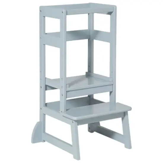 SDADI LT05N Mother's Helper Adjustable Height Kitchen Step Stool, Children Kids Toddlers Counter Level Learning Stool for Kitchen & Bathroom image {6}