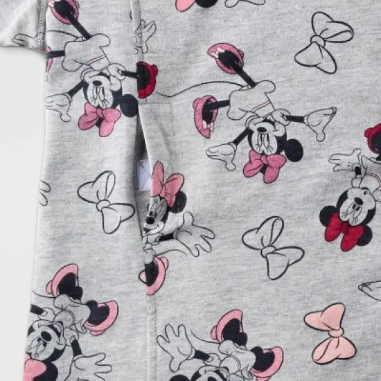 Girls' Disney Minnie Mouse Adaptive Dress - Heather Gray image {3}