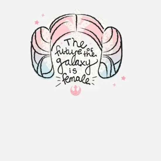 Women's Star Wars Rebel Leia Future Galaxy is Female T-Shirt image {1}