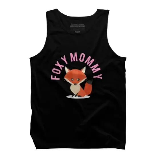 Men's Design By Humans Foxy Mommy By Cypryanus Tank Top image {2}