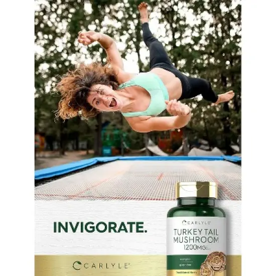 Carlyle  Turkey Tail Mushroom 1200mg | 200 Capsules image {5}