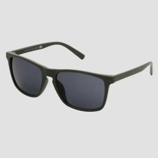 Men's Plastic Square Sunglasses - Original Use&trade; Olive Green: UV Protection, Scratch-Resistant, Blue Light Filtering image {1}