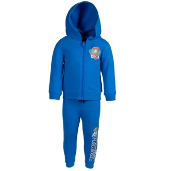 Paw Patrol Rubble Marshall Chase French Terry Zip Up Hoodie and Pants Outfit Set Toddler  image {1}