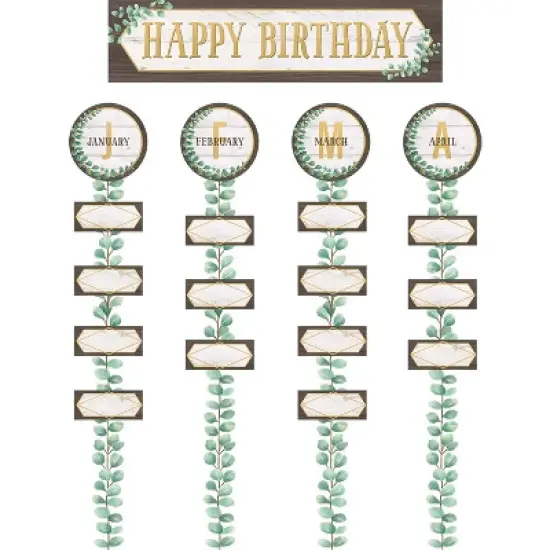 Teacher Created Resources Eucalyptus Happy Birthday Bulletin Board Set (TCR8473) image {1}