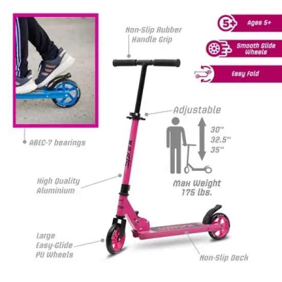 New Bounce Kick Scooter for Kids with Adjustable Handlebar - GoScoot Sprint For Children ages 5 and up image {8}