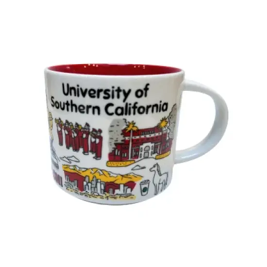 Starbucks Been There Series Campus Collection University of Southern California Ceramic Mug, 14 Oz (2-Pack) image {1}