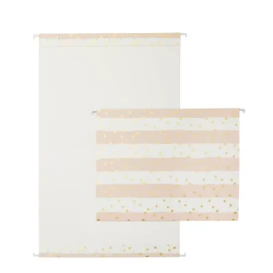 Paper Junkie 12 Pack Striped Decorative Hanging File Folders with 1/5 Tab, Gold Foil Dots, 3 Colors, 11.75 x 9 In image {4}