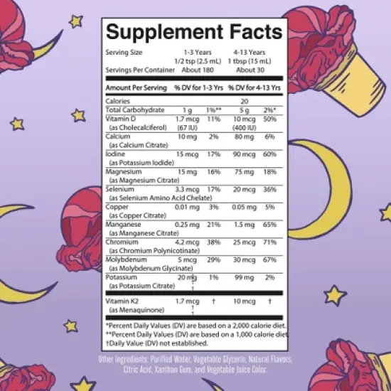 MaryRuth's Kids' Nighttime Vegan Multimineral Liquid - 15.2oz image {10}