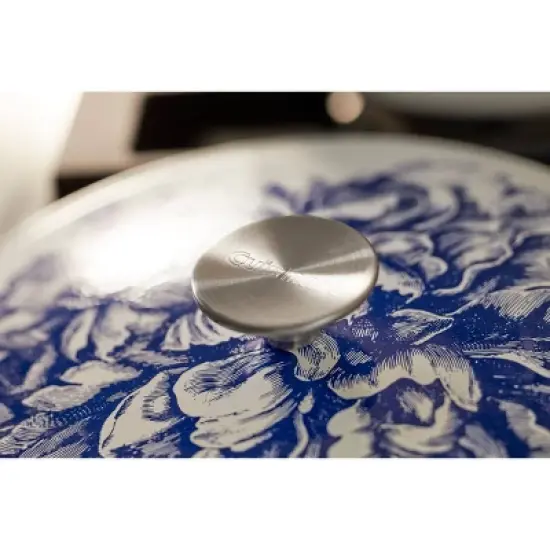 Cuisinart Caskata 5qt Enameled Cast Iron Round Casserole - Blooming Peony image {3}