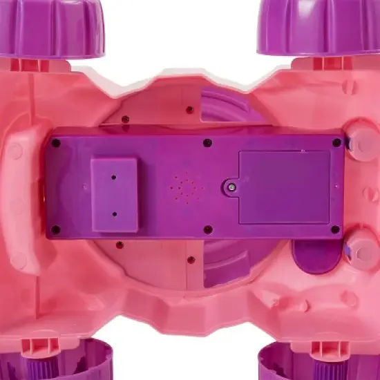 Toy Time Kids' Lawn Mower Bubble Blower Machine Push Toy - Pink/Purple/Orange image {7}