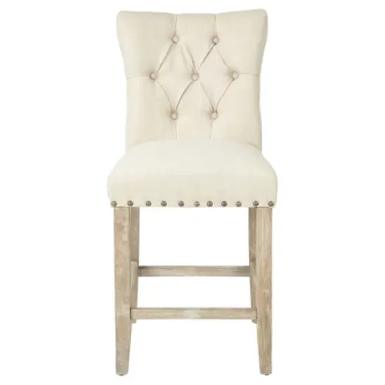 2pk 24" Preston Counter Height Barstool Burlap - OSP Home Furnishings image {3}