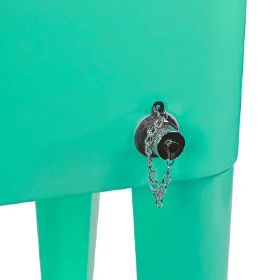 Home Aesthetics Retro 80Qt Quart Rolling Cooler Cart Ice Chest Patio Outdoor Portable Seafoam image {4}