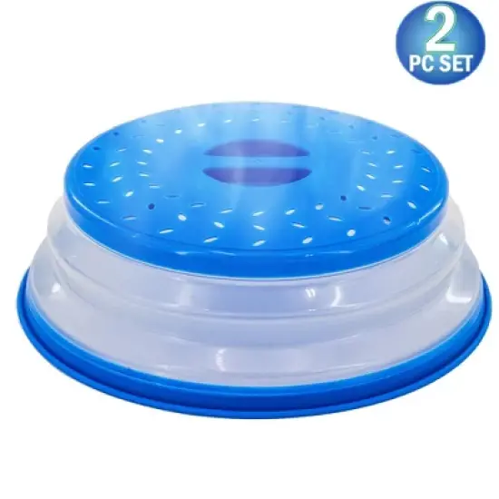 5 Star Super Deals 2 Microwave Splatter Guard Cover - Collapsible Lid for Food Protection and Easy Storage BPA-Free, Dishwasher Safe, Heat-Resistant image {7}