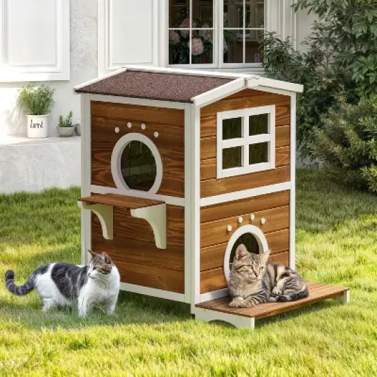 QuestaPack Outdoor Cat House Insulated, with All-Round Foam image {8}
