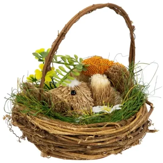 Northlight Sisal Easter Bunny in Woven Basket Decoration - 6.5" image {2}