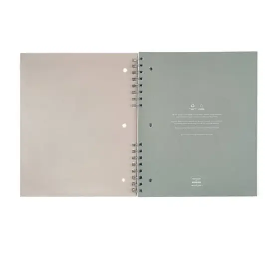 Altitude 100pg 1 Subject College Ruled Notebook 9"x11" Split Wire Warm Gray image {2}