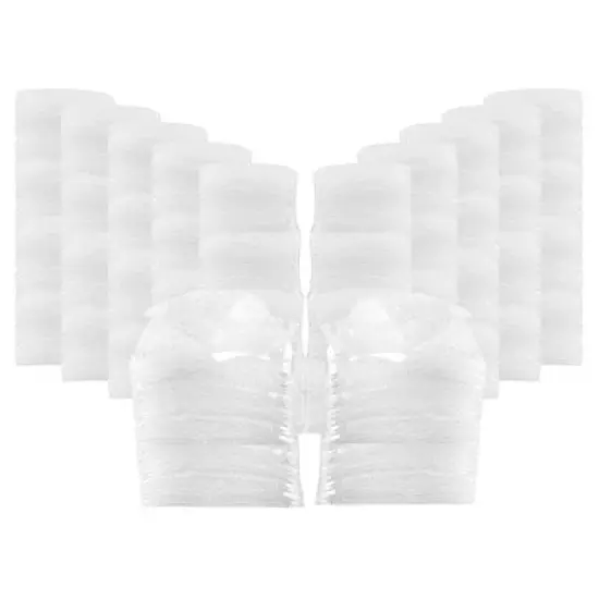 UOFFICE 1100 Clear Bubble Out Bags 4" x 7.5" Self-Sealing Pouches image {1}