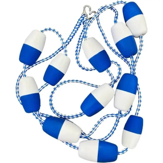 Poolzilla Swimming Pool Safety Rope and Float Kit with Stainless Steel Hooks image {7}