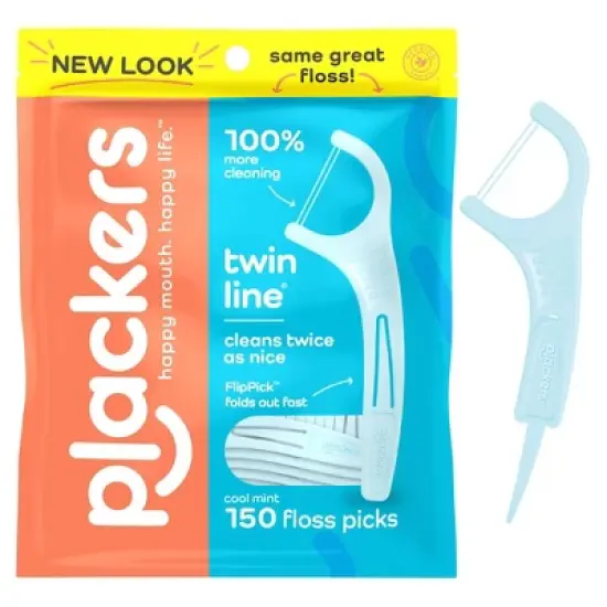 Plackers Twinline Dental Floss Picks - 150ct image {3}