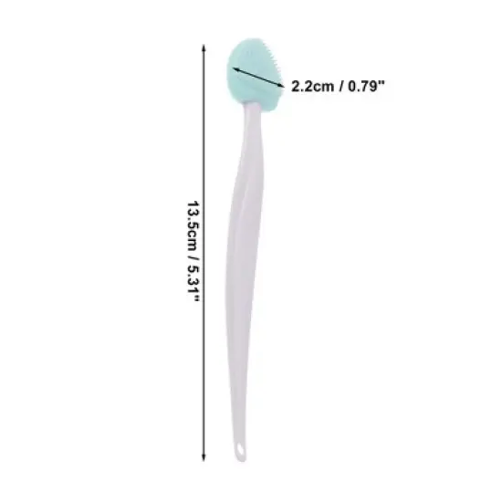 Unique Bargains Soft Plastic Silicone Cleansing Brush Set 3 Pcs image {2}