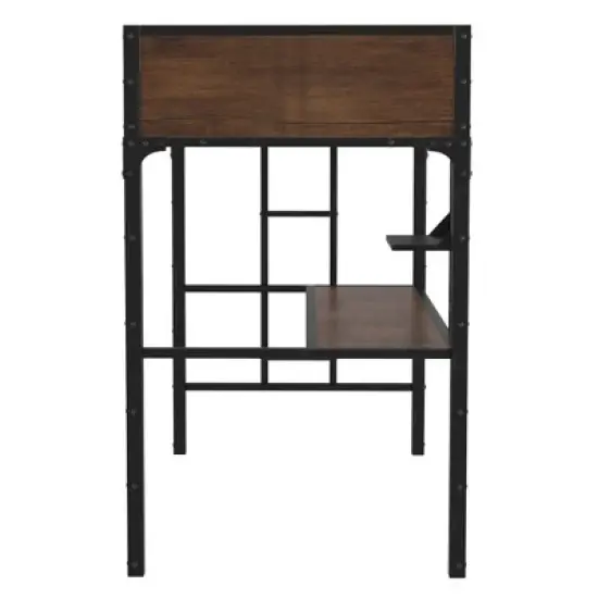 Twin Navii Industrial Loft Bed Black - HOMES: Inside + Out image {10}