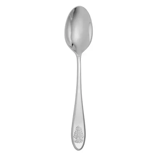 Spode Christmas Tree 10-Inch Serving Spoon - Holiday Flatware Utensil - 18/10 Stainless Steel with Embossed Handle - Dishwasher Safe Festive Flatware image {7}