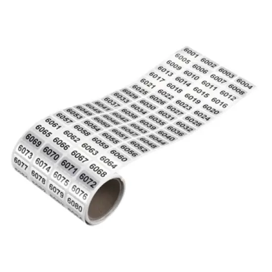 Unique Bargains Office Warehouse Self-Adhesive Consecutive Number Sticker Labels image {10}
