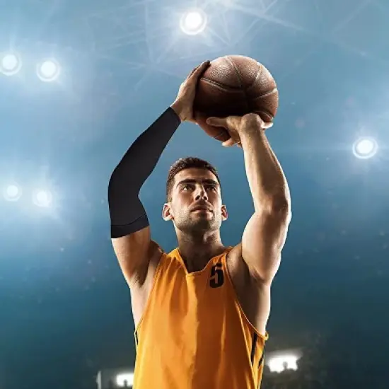 Copper Joe Compression Arm Brace Copper Infused Sleeve for Arms Forearm Bicep Tennis Elbow Basketball Golf Arthritis and Tendonitis image {5}