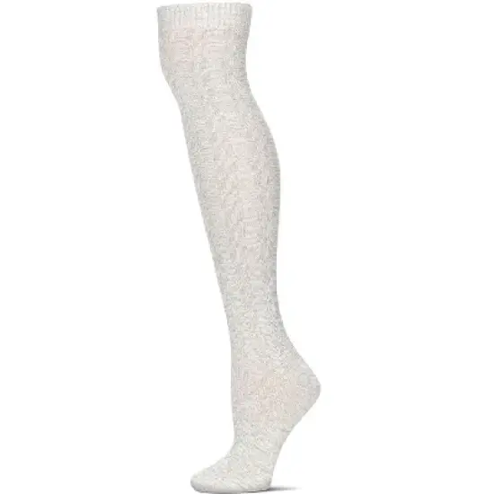 Memoi Braid Trails Cotton Blend Over The Knee Socks image {8}