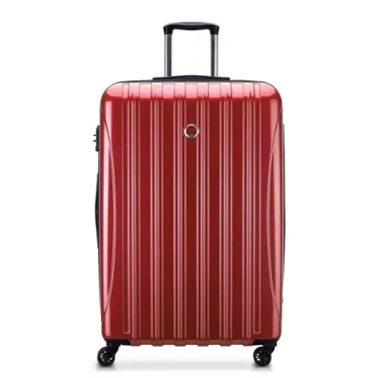DELSEY Paris Aero Expandable Hardside Large Checked Spinner Upright Suitcase - Red image {3}