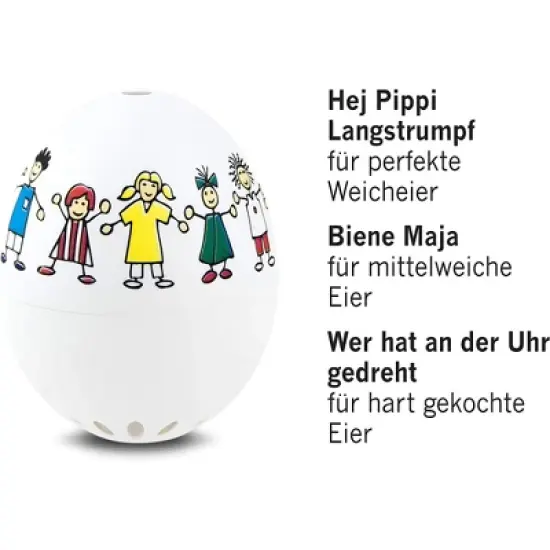 BrainStream Kids BeepEgg - Musical Egg Timer & Kitchen Timer for Kids & Adults, Plays 3 Tunes for Soft, Medium & Hard-Boiled Eggs image {1}