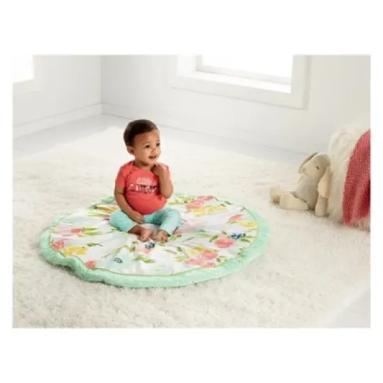 Round Activity Playmat Floral - Cloud Island&trade; Pink/Light Green image {2}
