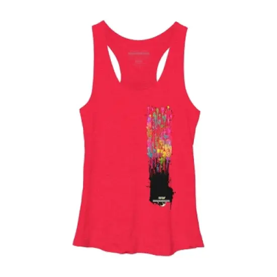 Women's Design By Humans My piano By Sebasebi Racerback Tank Top image {3}