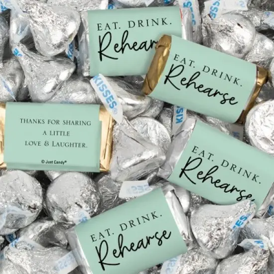 124 Pcs Wedding Rehearsal Dinner Candy Favors Miniatures Chocolate & Kisses (1.52 lbs) image {11}
