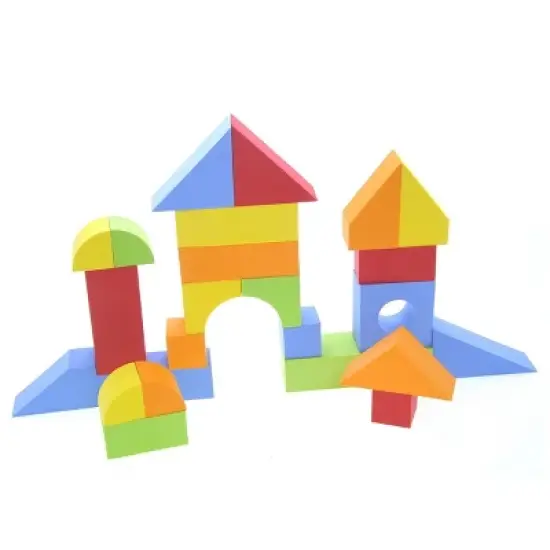 Insten 131 Piece Set Foam Building Blocks for Kids and Toddlers, Educational Toys image {2}