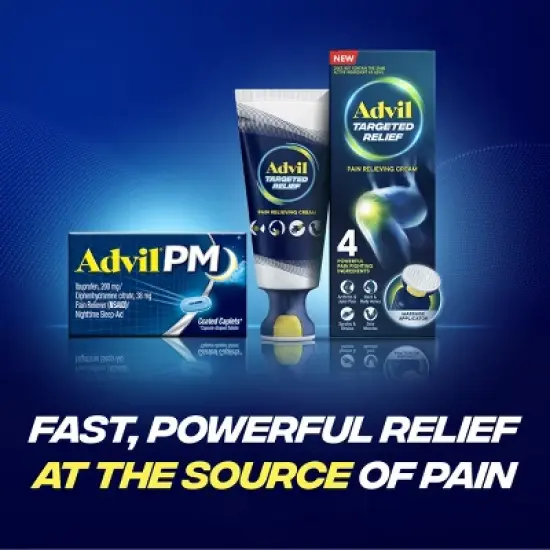 Advil NSAID PM Pain Reliever Ibuprofen Caplets - 20ct image {8}