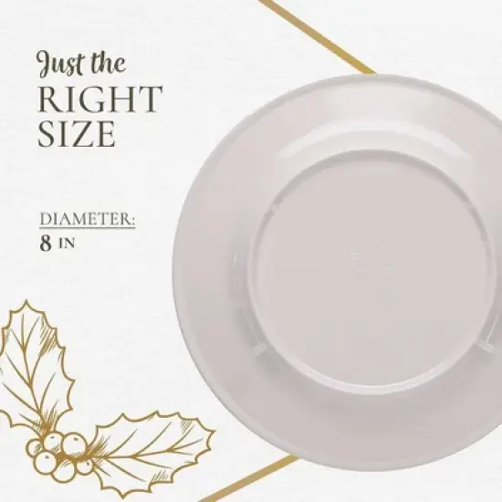 Spode Christmas Tree Melamine Salad Plate (Set of 4) - 8 Inch Shatterproof Serving Plate - Festive Tableware, Dishwasher Safe Dinnerware image {7}