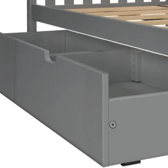 Max & Lily Twin over Full Bunk Bed with Under Bed Storage Drawers image {3}