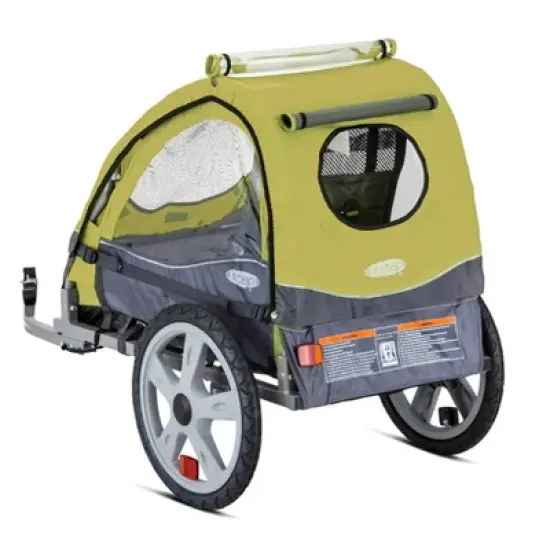 InStep Sync Singleton Bike Trailer - Green & Gray image {3}