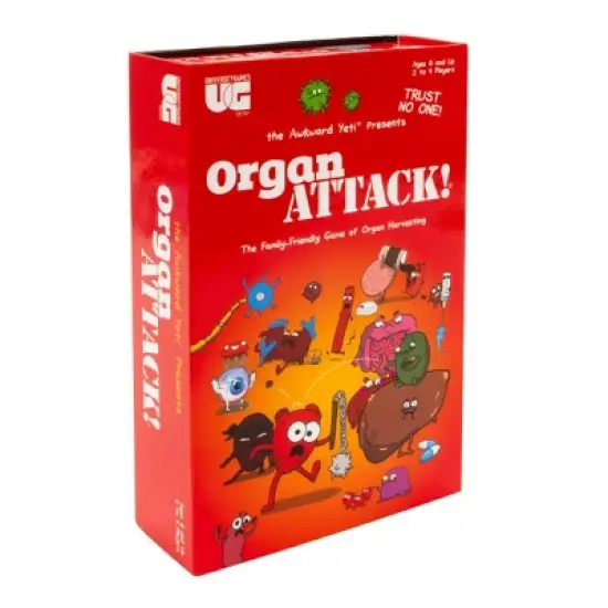 University Games Organ Attack Game: Classic Board for 4-6 Players, Social Skills, 30-45 Min Play, Includes Cards, Instructions image {4}