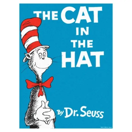 Women's Dr. Seuss The Cat in the Hat Book Cover T-Shirt image {1}