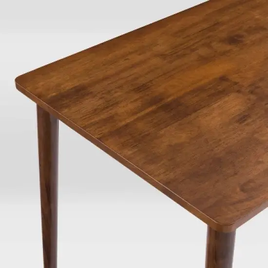 6pc Branson Wood Dining Set with Bench Walnut Stain - CorLiving image {5}