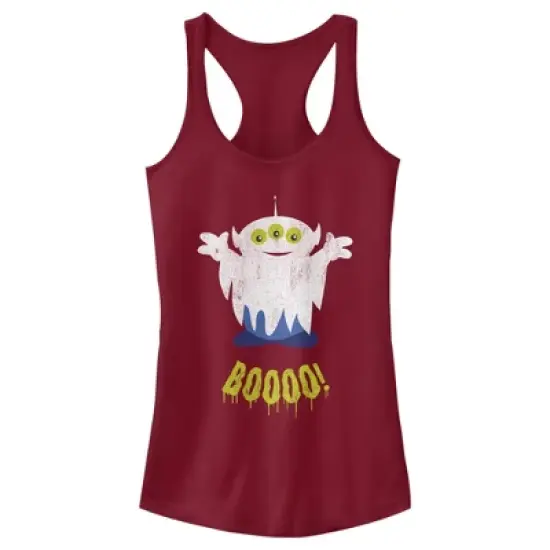 Junior's Toy Story Halloween Squeeze Alien Boo Ghosts Racerback Tank Top image {7}