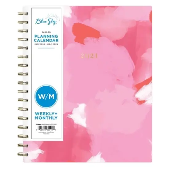 Blue Sky 2024 Planner 7"x9" Weekly/Monthly Hard Cover Raquel image {2}