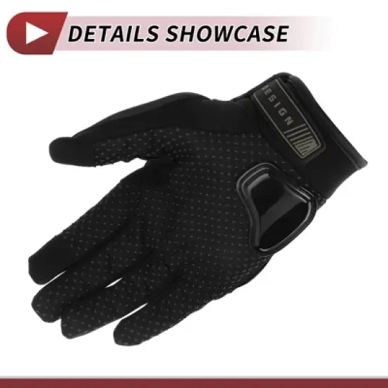 Unique Bargains Touchscreen Driving Gloves 1 Pair image {3}