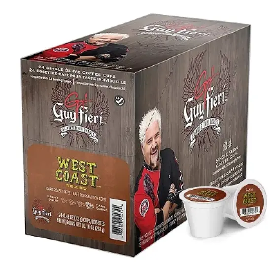 Guy Fieri Flavortown Roasts Coffee Pods, Gourmet Coffee in Single Serve Cups, 24 Count image {4}